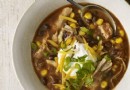 Slow Cooker Hühnchen-Enchilada-Suppe 