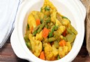 Trockenes gemischtes Gemüse-Sabzi-Rezept 