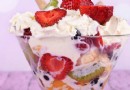 Obstsalat mit Eis Rezept 