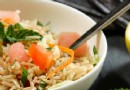 Rezept für braunen Reissalat 