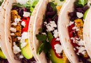 Rezept für vegetarische Tacos mit Ziegenkäse 