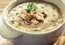 Rezept für Pilzcremesuppe 