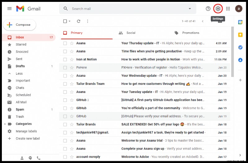 So finden Sie ungelesene E-Mails in Gmail