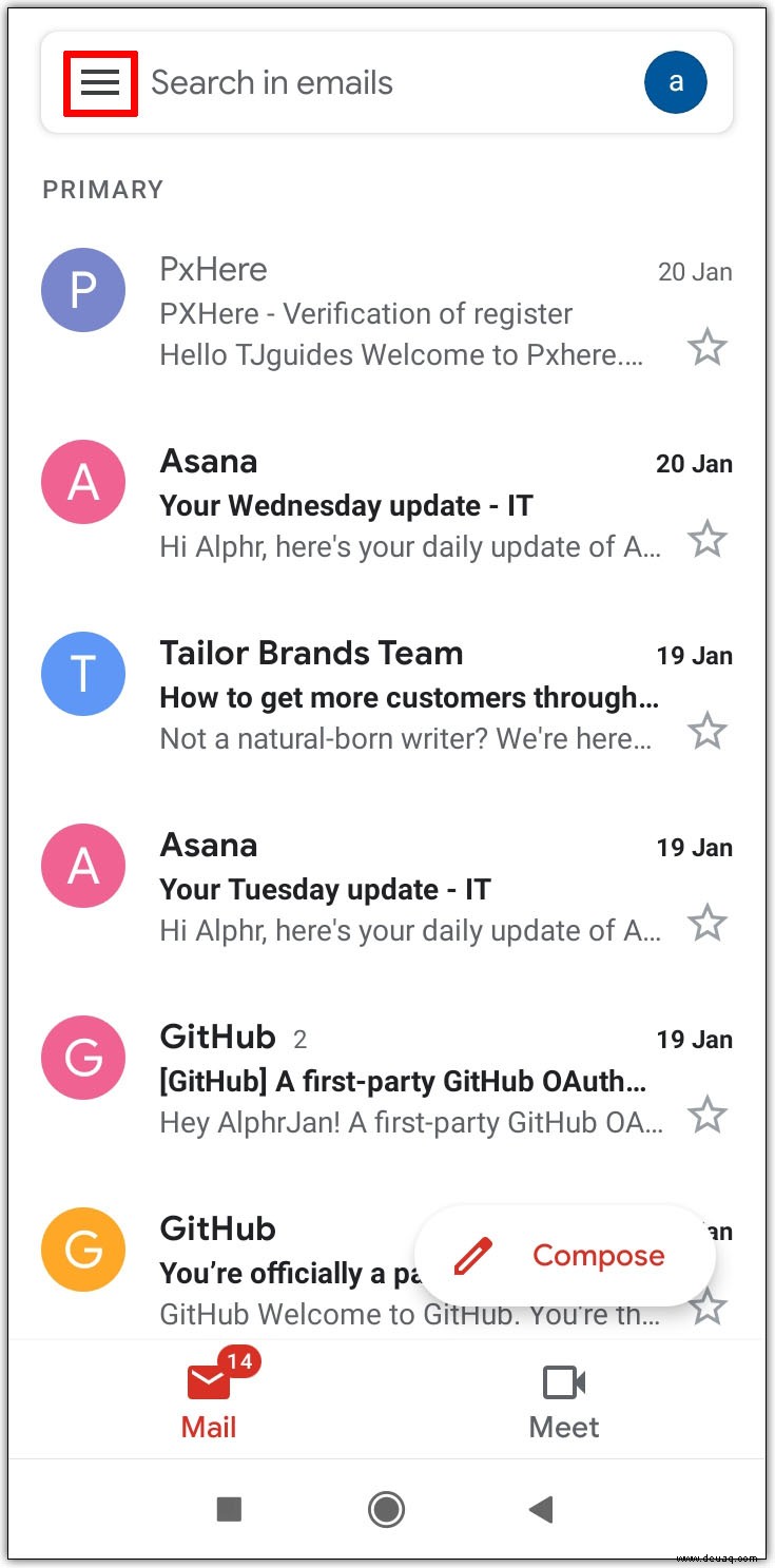 So finden Sie ungelesene E-Mails in Gmail