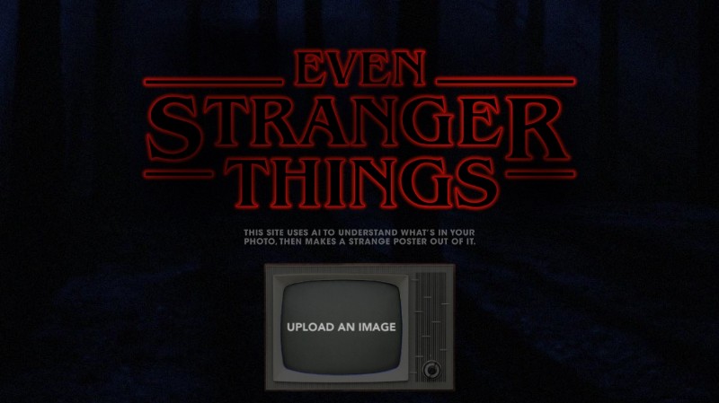 Diese Website verwendet KI, um Ihre Bilder in Poster im Stranger Things-Stil umzuwandeln