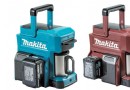 Die robuste Kaffeemaschine von Makita wird mit Bohrbatterien betrieben und eignet sich perfekt für Baustellen 