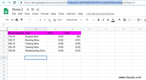 So verwenden Sie Vlookup aus einer anderen Arbeitsmappe in Google Sheets