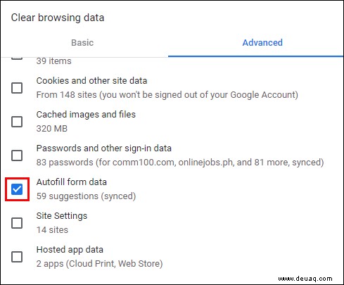 Google Chrome – So löschen Sie Informationen zum automatischen Ausfüllen