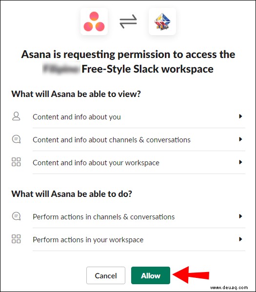 So integrieren Sie Asana mit Slack