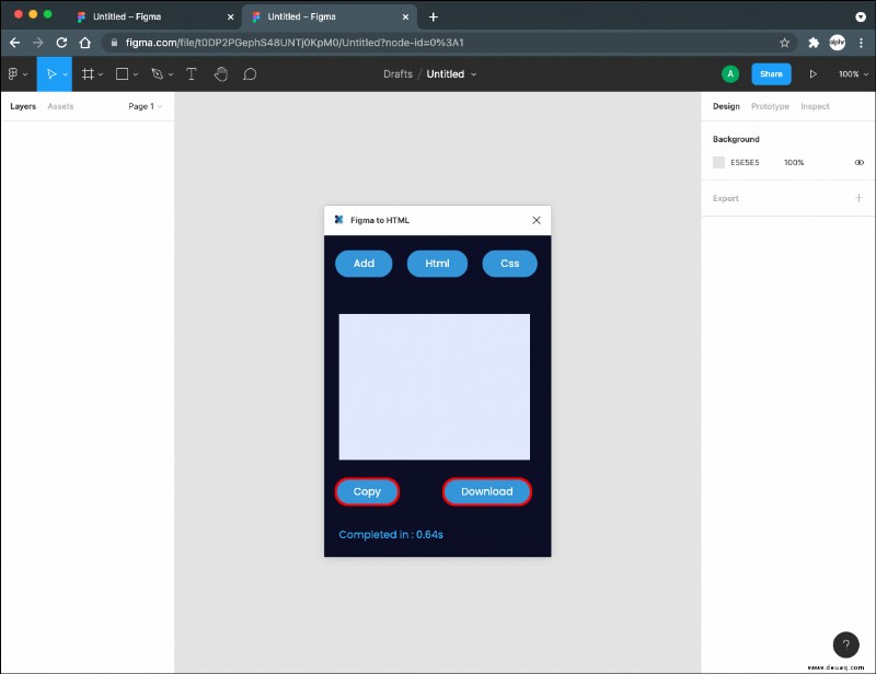 So exportieren Sie Code in Figma