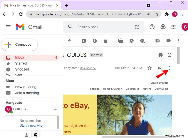 So blockieren Sie eine E-Mail-Adresse in Gmail