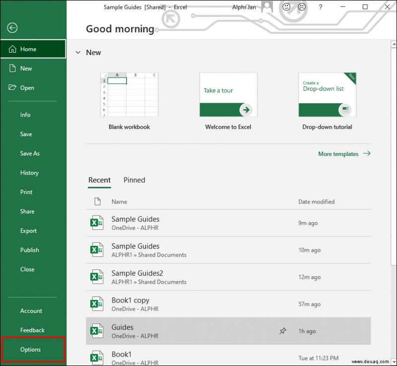 So entfernen Sie gemeinsame Zugriffsberechtigungen für jemanden in einer Excel-Datei