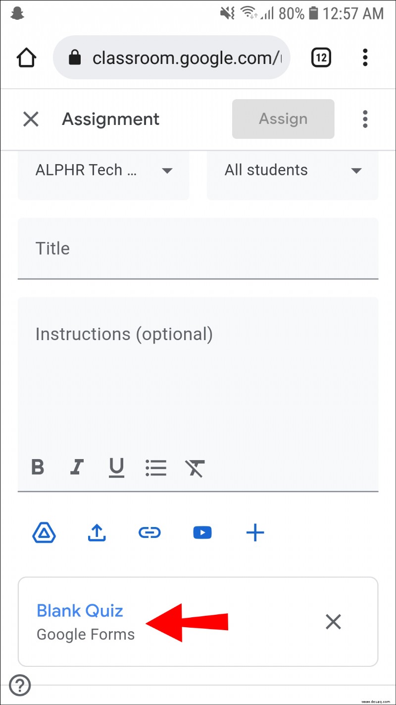 So erstellen Sie ein Quiz in Google Classroom