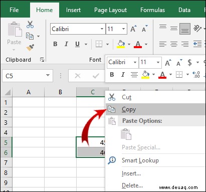 So kopieren Sie Werte in Excel [Nicht die Formel]