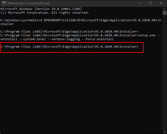 So deinstallieren Sie Microsoft Edge