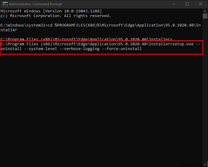 So deinstallieren Sie Microsoft Edge